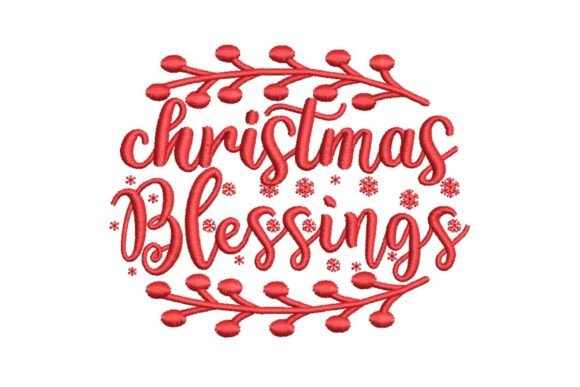Christmas Blessings Embroidery Design: A Designer Review