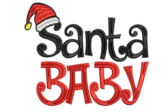 Santa Baby: A Playful Holiday Embroidery Staple